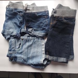 Lot of 4 Girls Size 8 Jean Shorts